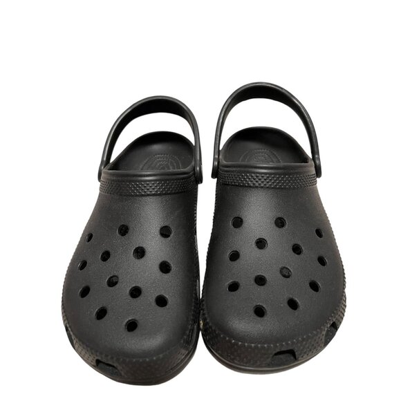 Crocs Classic Clogs Unisex Size 8W/10M Black Slip-On Lightweight Footwear - Picture 2 of 5